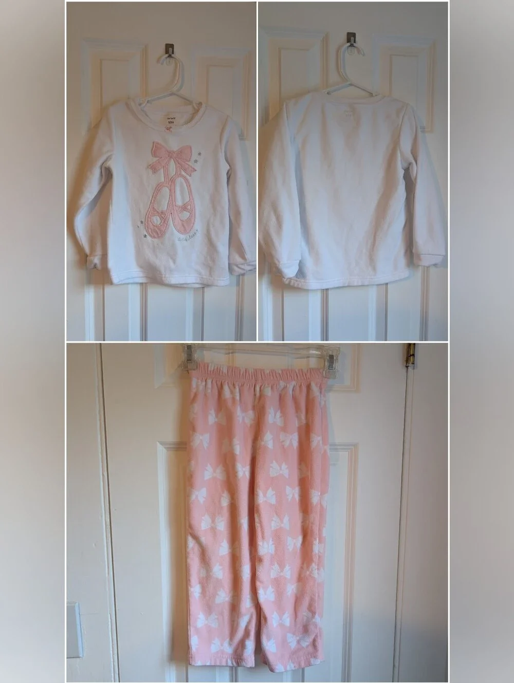 Carter's 3 Piece Pajamas Set Size 5 / 5A Ballet Theme